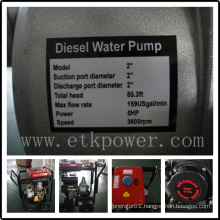 2" Electrical Start Diesel Water Pump with Large Fuel Tank